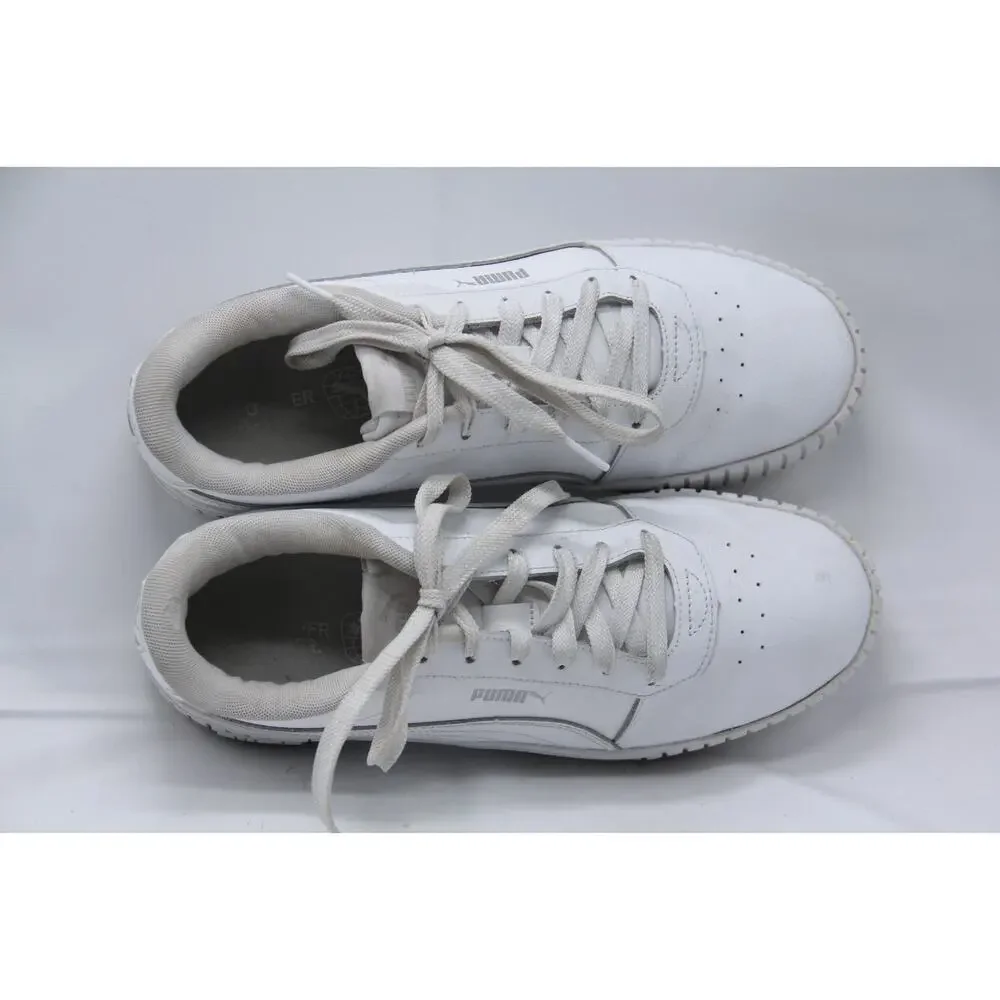 PUMA Carina 2.0 Shoes Womens Size 10.5 White Leather Casual Sneakers